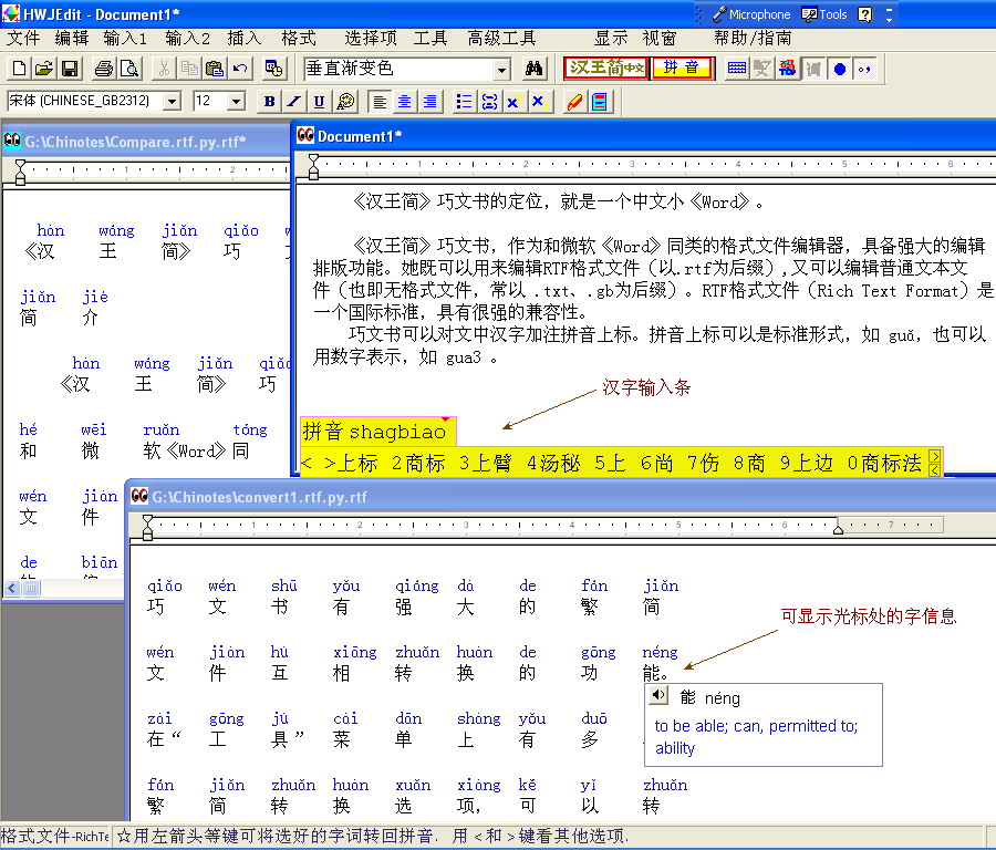 Chinese Editing Software