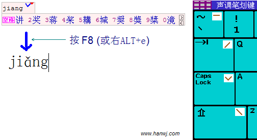 Chinese Toned Pinyin Input Software