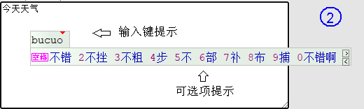 Chinese Input samples